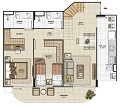 Cobertura 2 quartos c/ suite 1o pavimento