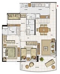 Planta cobertura 182,72m pavto inferior
