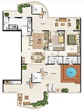 Planta Lake View 1301 - 181,84m